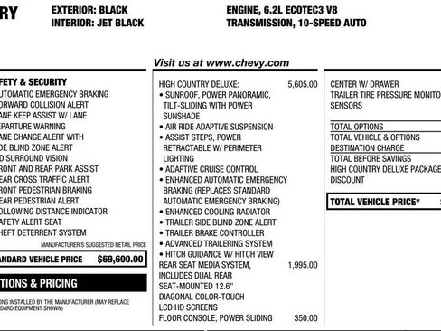 Used 2021 Chevrolet Tahoe High Country RWD image 18