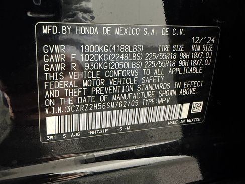 Certified 2025 Honda HR-V Sport image 18