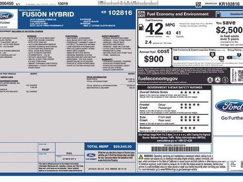 Certified 2019 Ford Fusion SE image 38