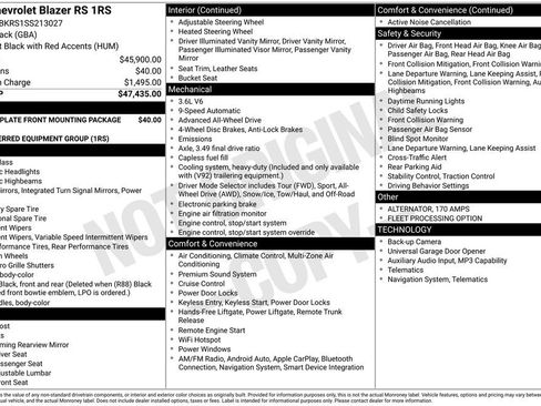 Used 2025 Chevrolet Blazer RS AWD/4WD image 5