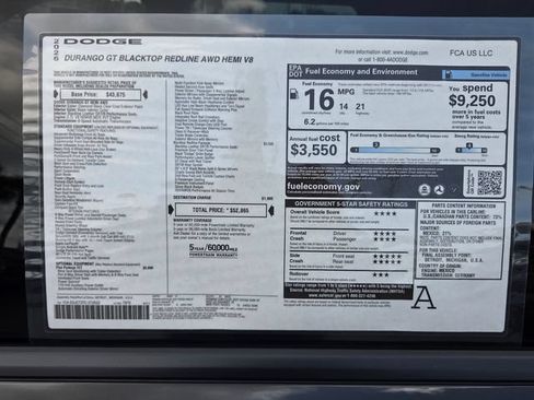 New 2026 Dodge Durango GT AWD/4WD image 3