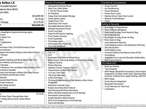 Certified 2024 Kia Seltos LX AWD/4WD image 2