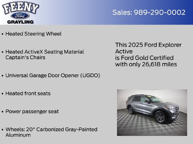Used 2025 Ford Explorer Active w/ Active Comfort Package AWD/4WD image 20