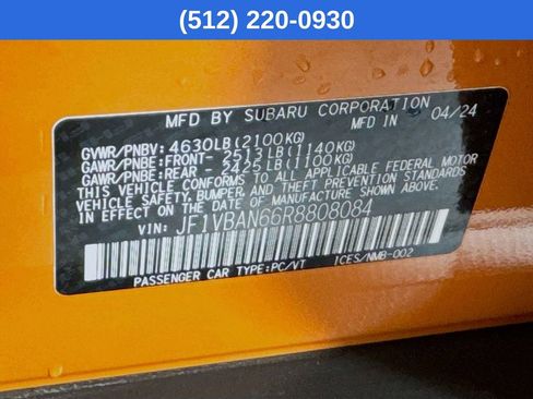 Used 2024 Subaru WRX Limited image 40