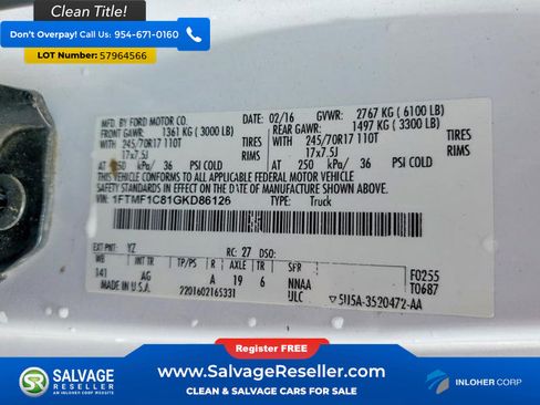 Used 2016 Ford F150 XL RWD image 16