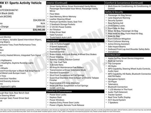 Used 2019 BMW X1 sDrive28i FWD image 43
