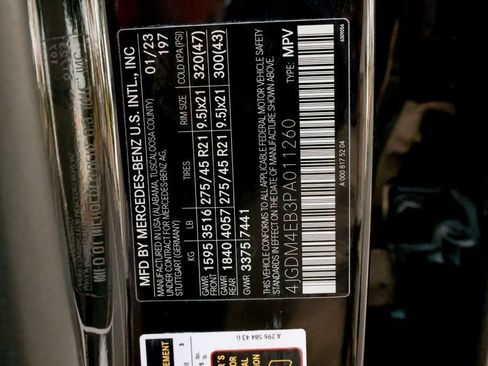 Used 2023 Mercedes-Benz EQS 580 4MATIC SUV image 25