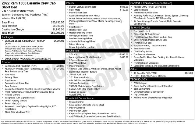 Used 2022 RAM 1500 Laramie RWD image 36