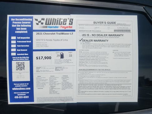 Used 2021 Chevrolet TrailBlazer LT w/ Sun and Liftgate Package FWD image 14