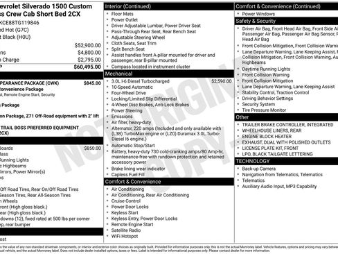 Used 2026 Chevrolet Silverado 1500 Custom Trail Boss w/ Dark Appearance Package AWD/4WD image 16