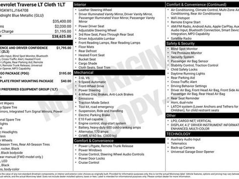 Used 2020 Chevrolet Traverse LT FWD image 31