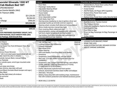 Used 2011 Chevrolet Silverado 1500 W/T w/ LS Package image 14