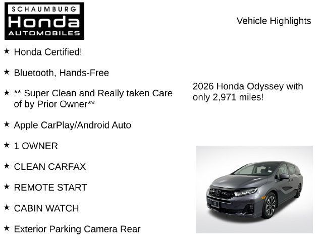 Certified 2026 Honda Odyssey Elite image 14