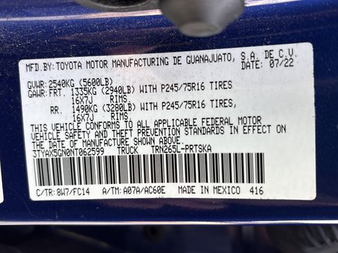 Used 2022 Toyota Tacoma SR5 w/ SR5 Appearance Package (SM) RWD image 5
