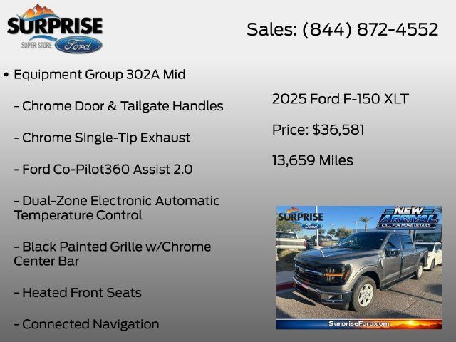 Used 2025 Ford F150 XLT w/ Equipment Group 302A MID RWD image 7