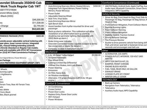 New 2026 Chevrolet Silverado 3500 W/T w/ WT Convenience Package AWD/4WD image 5