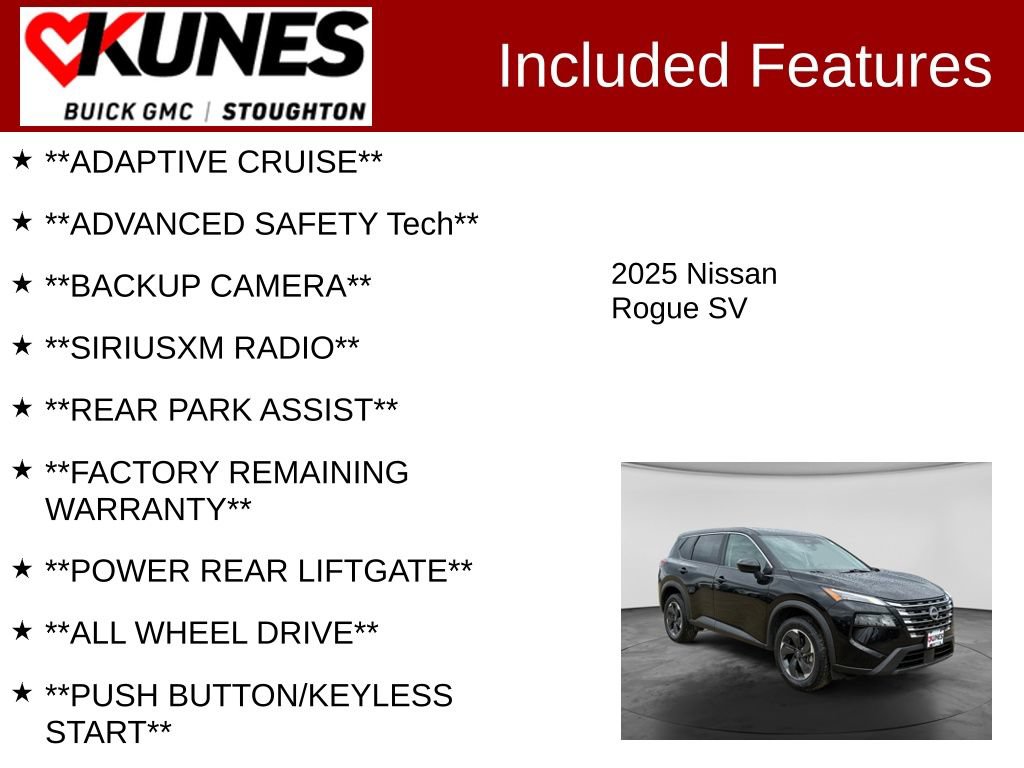Used 2025 Nissan Rogue SV AWD/4WD image 2