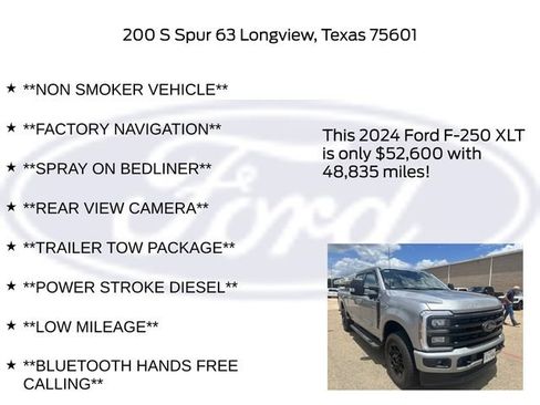 Used 2024 Ford F250 XLT w/ Black Appearance Package AWD/4WD image 27
