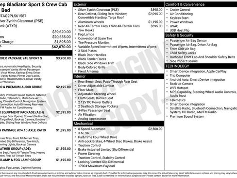 Used 2023 Jeep Gladiator Sport AWD/4WD image 36