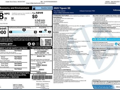 Used 2025 Volkswagen Tiguan SE FWD image 4