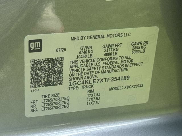 New 2026 Chevrolet Silverado 2500 W/T w/ WT/CX Safety Package AWD/4WD image 39