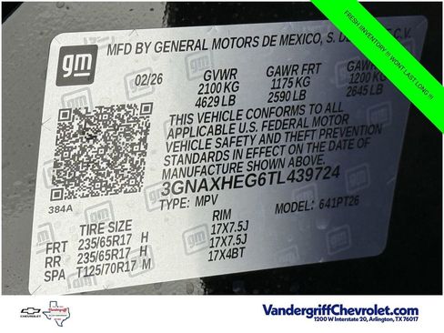 New 2026 Chevrolet Equinox LT w/ Safety and Technology Package FWD image 21