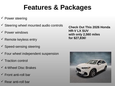 Used 2026 Honda HR-V LX image 8