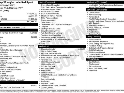 Used 2022 Jeep Wrangler Unlimited Sport image 26