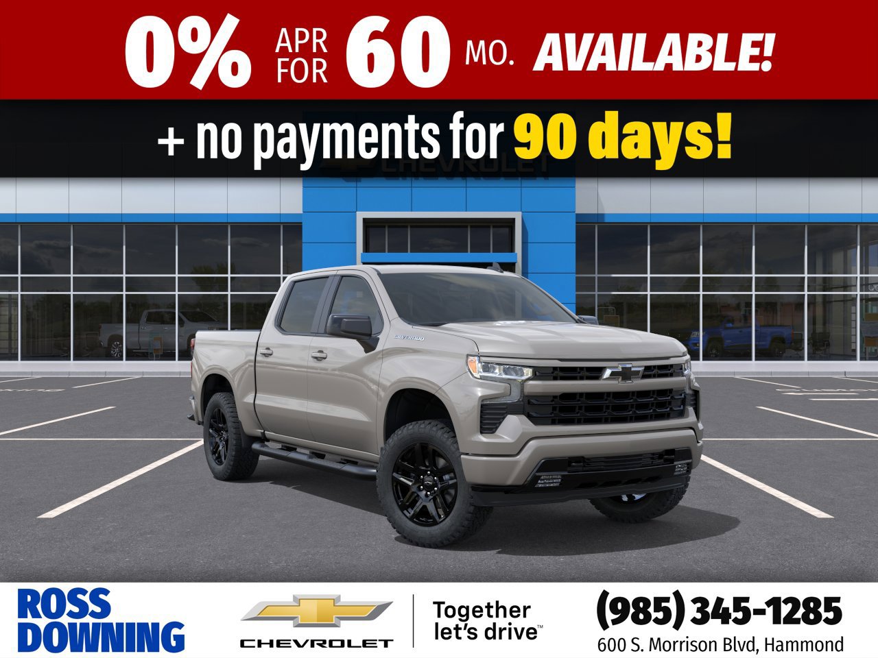 New 2026 Chevrolet Silverado 1500 RST w/ RST Select Package RWD image 1