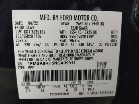 Used 2022 Ford Explorer ST-Line w/ Class IV Trailer Tow Package AWD/4WD image 33