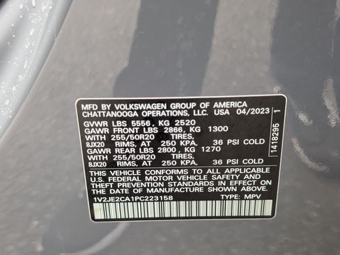 Used 2023 Volkswagen Atlas Cross Sport SE w/ Panoramic Sunroof Package FWD image 39