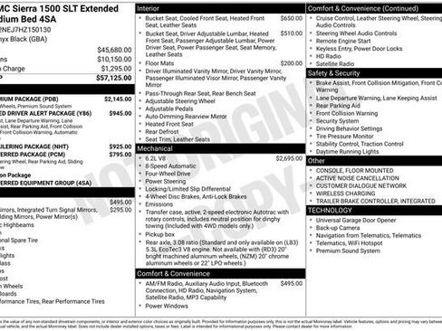 Certified 2017 GMC Sierra 1500 SLT w/ SLT Premium Package AWD/4WD image 8