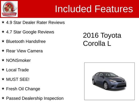 Used 2016 Toyota Corolla L FWD image 4