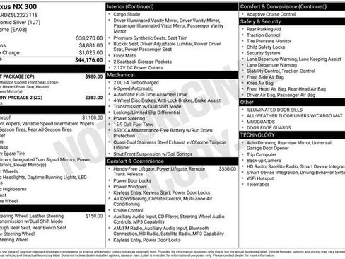 Used 2020 Lexus NX 300 AWD w/ Comfort Package image 7