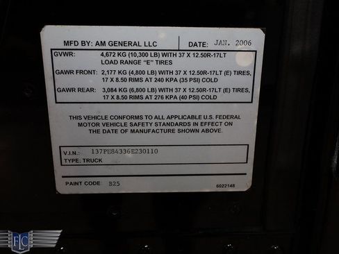 Used 2006 HUMMER H1 4-Door Wagon image 37