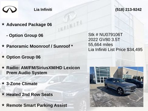 Used 2022 Genesis GV80 3.5T w/ Advanced Package 06 AWD/4WD image 10