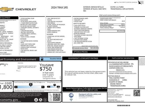Used 2024 Chevrolet Trax RS FWD image 12