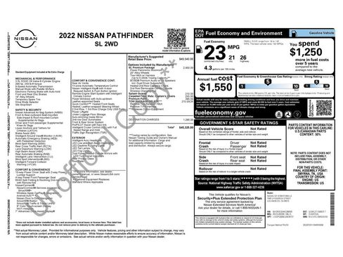 Used 2022 Nissan Pathfinder SL w/ SL Premium Package image 38