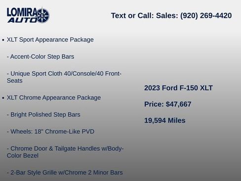 Used 2023 Ford F150 XLT w/ Equipment Group 302A High AWD/4WD image 10