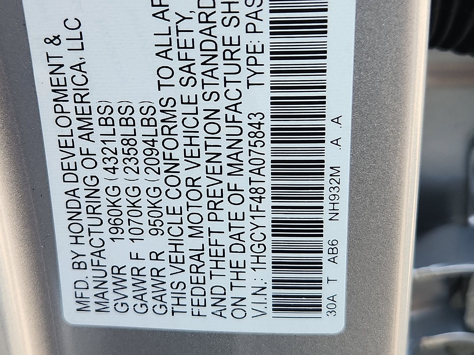 New 2026 Honda Accord SE image 19