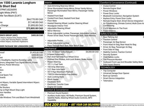 Used 2018 RAM 1500 Laramie Longhorn w/ Convenience Group AWD/4WD image 3