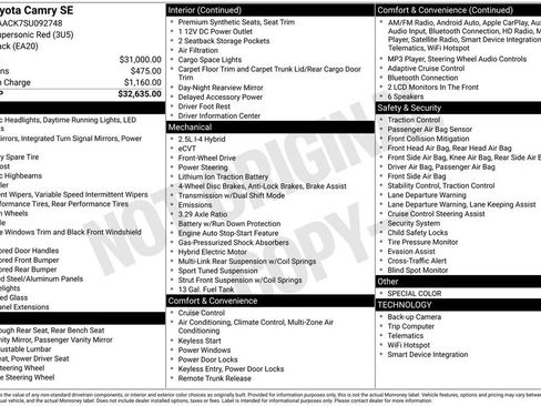 Used 2025 Toyota Camry SE image 15