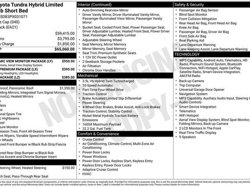 Used 2023 Toyota Tundra Limited AWD/4WD image 7