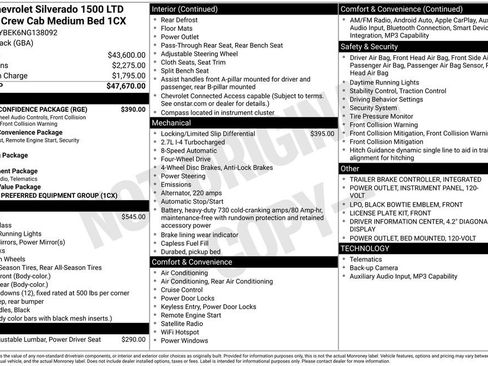 Used 2022 Chevrolet Silverado 1500 Custom w/ Safety Confidence Package AWD/4WD image 2