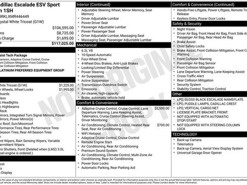Used 2021 Cadillac Escalade ESV Sport Platinum AWD/4WD image 25