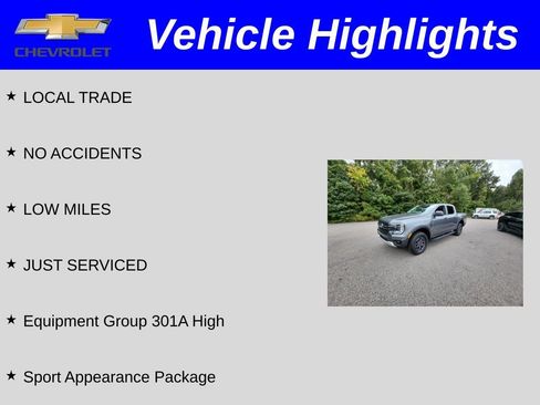 Used 2024 Ford Ranger XLT w/ Equipment Group 301A High image 2