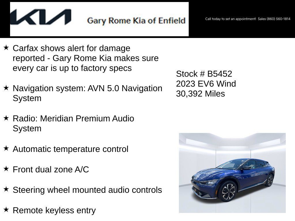 Certified 2023 Kia EV6 Wind AWD/4WD image 15