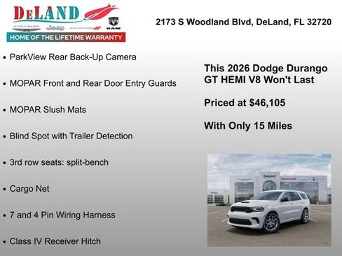 New 2026 Dodge Durango GT image 18