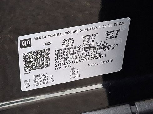 Used 2022 Chevrolet Equinox LT AWD/4WD image 27