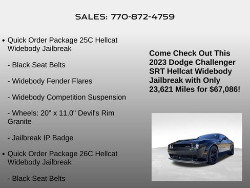 Used 2023 Dodge Challenger SRT Hellcat image 5